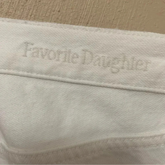Favorite Daughter High Waist Boyfriend Jeans White Distressed Size 31 NWT New - Picture 11 of 14